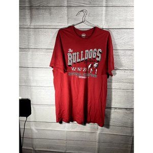 Georgia Bulldogs '47 Brand Men's Red 3x National Champions T-Shirt - Size XL